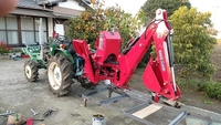 Mini-chargeuse arrière remorquable à 3 points LW-5 pour petits tracteurs de jardin