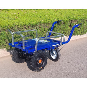 IJzeren bouwmateriaal transport elektrische <span class=keywords><strong>trolley</strong></span> drie/vier/twee-wiel opties hoge vermogen loodzuurbatterij 1000x350mm - Product Image 1