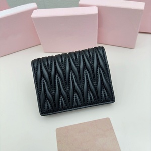 Genuine Leather Designer Logo <b>Wallet</b> Purse Women <b>Small</b> <b>Wallets</b> Luxury Stylist Credit Card Holder for Men and Women - Product Image 4