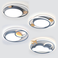 Nuage chambre lampe Led plafonnier moderne Simple chaud romantique créatif garçons et filles chambre lumières enfants chambre lumières