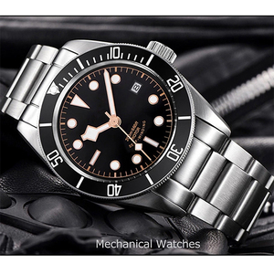 फैक्टरी थोक Hign गुणवत्ता तारीख शीर्ष लक्जरी निविड़ अंधकार क्लासिक स्वत: घड़ी - Product Image 5