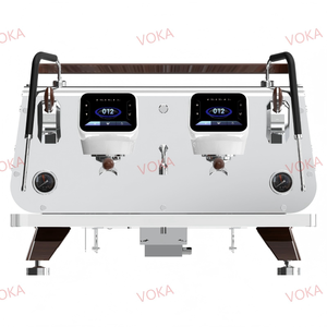 Cafetera Comercial Doble con Bomba Italiana, PID, Pantalla HD Grande y Manómetros VK-7203, Caldera de Intercambio de Calor - Product Image 3