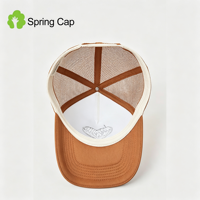 Gorra Trucker de 5 Paneles con Logotipo Personalizado, Malla de Espuma, Parche Bordado, Cierre a Presión, Perfil Alto para Hombre, Deporte al Aire Libre, Gorras