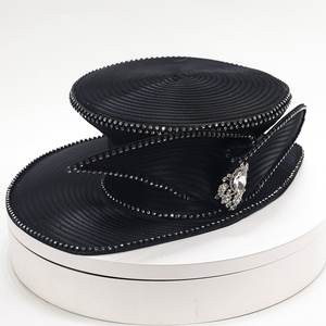 قبعات كنيسة مثالية قبعات حفلات كنتاكي ديربي قبعات مأدبة ساتان نسائية قبعات رسمية لحفلات الزفاف - Product Image 5