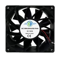 Ventilateur axial étanche 12V DC 140mm, extracteur d'air, ventilateur de refroidissement