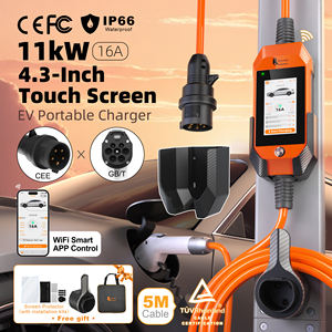 Cargador Portátil para Vehículos Eléctricos Feyree de 11kW, Trifásico, GB/T AC, para Uso Doméstico, con Protección de Temperatura Dual - Product Image 1