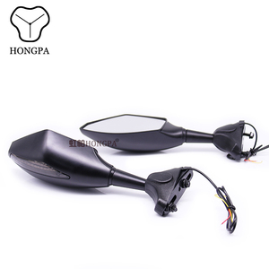Espejos de motocicleta vintage luces Led amarillas para Suzuki Gsxr <span class=keywords><strong>KAWASAKI</strong></span> <span class=keywords><strong>NINJA</strong></span> 6R 9R 650R <span class=keywords><strong>250R</strong></span> 636 - Product Image 5