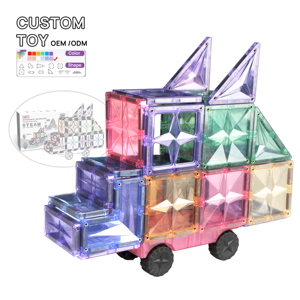 Jouets de construction magnétiques créatifs à assembler soi-même MNTL, jouets magnétiques Montessori pour l'éducation de la petite <span class=keywords><strong>enfance</strong></span> - Product Image 4