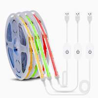 USB-Lichtleiste COB Touch-Lichtleiste 5V 8MM Breit Weiß Warmweiß Rot Grün Blau Pink Füllicht Ambiente TV-Hintergrundbeleuchtung