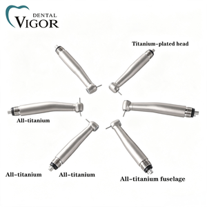 Venta al por mayor: Pieza de mano dental de alta velocidad LED Super Torque con botón pulsador, cabezal estándar y 3 chorros de agua para tratamiento dental - Product Image 1