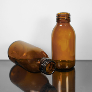 100mL 125ml 150ml ámbar <span class=keywords><strong>Pharma</strong></span> medicina ZD botella de vidrio con tapa - Product Image 3