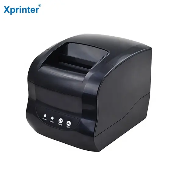 Xprinter – imprimante d'étiquettes autocollantes de 3 pouces, tout-en-un, codes-barres pour étiquettes, impression de tickets, imprimante d'étiquettes thermique noire XP-365B