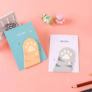Multicolor Kawaii Cat Paw Design Customizable <b>Memo</b> <b>Pads</b> Cute Office School Paper Writing Gifts Special-Shape Self-Adhesive <b>Memos</b> - Product Image 6
