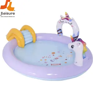 ייצור סיטונאי Unicorn בריכת ריסוס חיצוני מתנפח צף צעצועי שחייה צעצועים לילדים