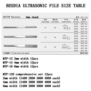 Oembesdia Mtp-120 도매 초음파 도구 플랫 파일 다이 연마 작업물용 버 제거 및 EDM 마크 제거용 베스디아 - Product Image 6