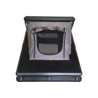 Tente de toit pour voiture, coque rigide en aluminium, Oxford imperméable, pliable, tente de camping à installation rapide pour SUV/pick-up, utilisation quatre saisons