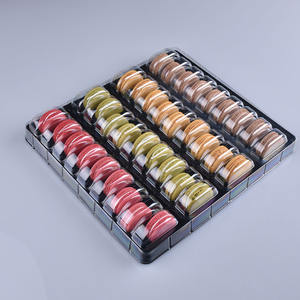 Vassoio da imballaggio <span class=keywords><strong>Macaron</strong></span> in plastica usa e getta per alimenti per animali domestici riciclabili scatole da imballaggio <span class=keywords><strong>Macaron</strong></span> rettangolari - Product Image 5