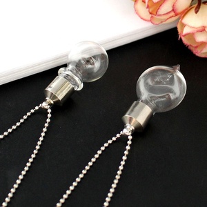 Aksesori DIY kalung botol kaca bening dapat dibuka penutup sekrup kalung guci parfum liontin rantai botol harapan abu untuk wanita - Product Image 2