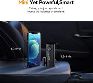 Cámara para Coche DDPAI mini Pro con Bloqueo Global de Emergencia en Caso de Accidente, Gran Angular de 140°, DVR para Salpicadero con Sensor G - Product Image 6