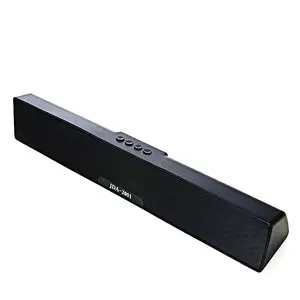 Fashion Black Hifi Blue Tooth wireless Speaker Aux Usb Portable Sound bar Wireless With subwoofer Digital Screen For Tv