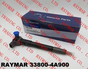 Iniettore di combustibile comune Diesel nuovissimo genuino 295700-0140 della ferrovia per il grande Starex H-1 D4CB Euro 6 33800-4A900 - Product Image 1