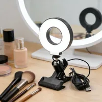 Lampu LED Mini Profesional Ringkas dan Portabel untuk Ponsel, Tablet, PC, Selfie, Video Conference, dan Aksesoris Fotografi