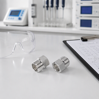 Raccord pneumatique en acier inoxydable, connecteur droit à filetage G, surface lisse