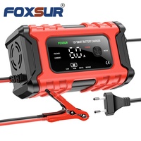 Chargeur de batterie portable FOXSUR FBC1206D, chargeur de veille pour batterie LiFePO4 12V 6A, pour voiture, vélo électrique, bateau