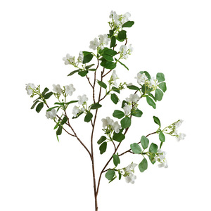 Flor Artificial Realista <span class=keywords><strong>de</strong></span> Jazmín Blanco <span class=keywords><strong>de</strong></span> Tallo Único, Decoración Floral Moderna para Interiores, Hoteles y Restaurantes - Product Image 3