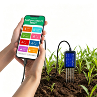 Testeur de sol 8-en-1, pH-mètre, équipement d'analyse des nutriments, connectivité avec téléphone portable, capteurs de température du sol, capteurs agricoles