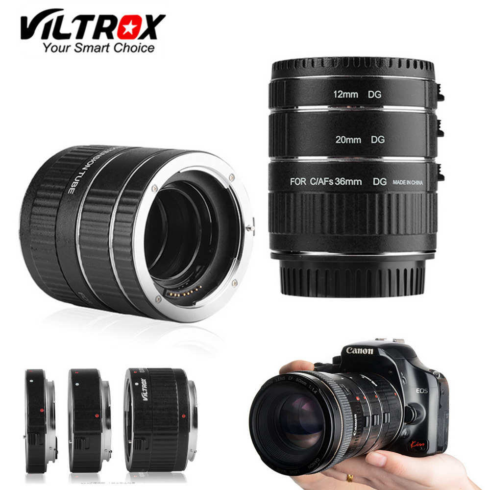 Viltrox Metall halterung Autofokus AF Makro Verlängerung srohr Objektiv adapter für Canon EOS 750D 700D 650D 70D 60D 5D II 7D DSLR Objektiv