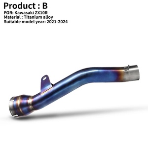 Tubo de Escape Reforzado Nuevo para Kawasaki Ninja <span class=keywords><strong>ZX10RR</strong></span> ZX-10R ZX10R NlkHanm 2021-2024, Acero Inoxidable de Titanio, Embalaje en Caja, 1 Año de Garantía - Product Image 6