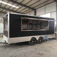 Camion de rue cuisine mobile entièrement équipée extérieur chariot de nourriture camion de crème glacée kiosque à café concession remorque de nourriture