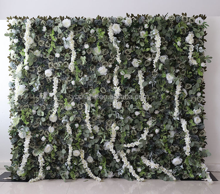 กำแพงดอกไม้สีเขียว6