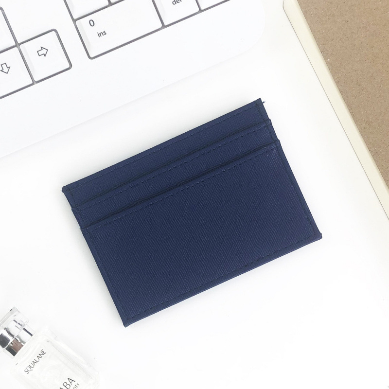 Porte-cartes bleu foncé