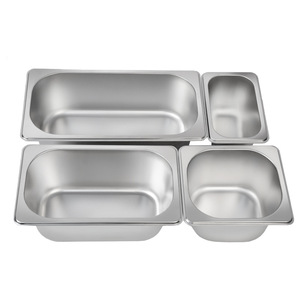 Bandeja de Servicio de Acero Inoxidable Tamaño 1/1 con Tapa para Almacenamiento y Reempaquetado de Alimentos en Restaurantes, Hoteles y Tiendas de Té con Leche - Product Image 3