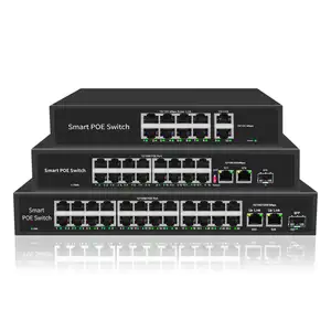 Oem 4 8 16 24-Port-Gigabit-Netzwerk-Ethernet-Poe-Switch 48V 10/100/1000m Für Hikvision-IP-Kamera