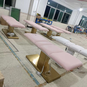 Kisen lujo salón pestañas silla cama negro oro facila mesa de masaje belleza blanco eléctrico facial cama blanca 3 motores para la venta - Product Image 2