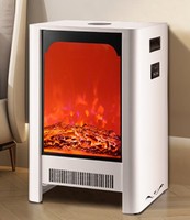 Nouvelle Cheminée Électrique Métallique Économe en Énergie avec Télécommande pour Usage Domestique et Extérieur, Flamme LED, Meilleur Prix