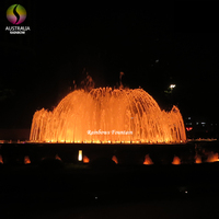 Fuente de Agua Decorativa para Exteriores 2022, Cascada de Jardín con Forma de Pirámide con Luces LED RGB