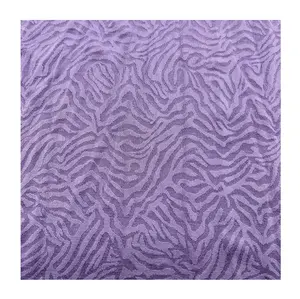 2022 new swimwear fabric supplier recycled polyester spandex jacquard bikini fabric eco friendly textured zebra pattern knit