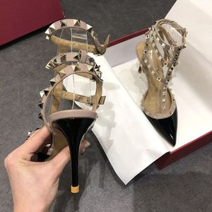 Tacchi da Donna Estate Ultimo Design <span class=keywords><strong>Scarpe</strong></span> con <span class=keywords><strong>Borchie</strong></span> e Rivetti alla Moda Sandali da Donna con <span class=keywords><strong>Tacco</strong></span> 2022 - Product Image 5