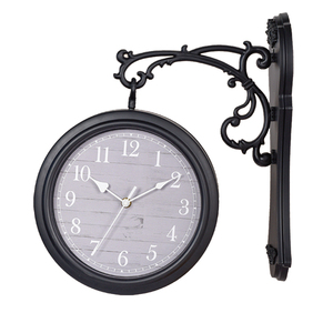 Chất lượng cao nhựa thời trang phổ biến pháp phong cách <span class=keywords><strong>double</strong></span> sided Đồng hồ treo tường - Product Image 1