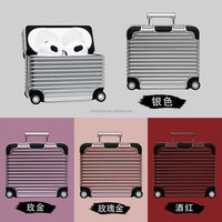 Étui de conception de valise drôle mignon pour Airpods Pro 2, pour AirPods 4 3 2 1 étui rigide de protection à la mode pour femmes hommes