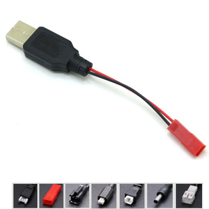 Câble de charge USB pour batterie au lithium 3,7 V, chargeur USB vers prise JST / SM / Futaba pour drone quadricoptère <span class=keywords><strong>3Rc</strong></span> - Product Image 2