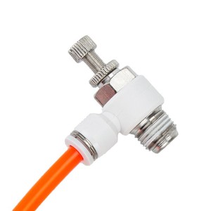 Qingze Speed Control Valve Throttle Valve <b>Quick</b> <b>Connector</b> G1 4 DN15 Plastic Pneumatic Parts - Product Image 2