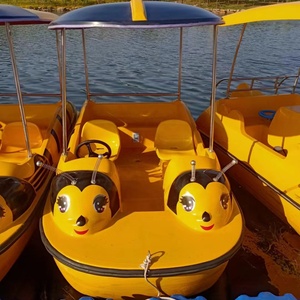 Battello a pedali in acciaio per due persone barca elettrica per viaggi sul lago con parco acquatico Tour commerciale in fibra di vetro Waterplay - Product Image 5