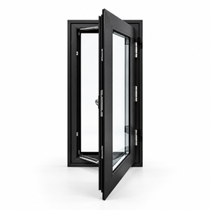 Finestre a Battente Orizzontali Moderne in Lega di <span class=keywords><strong>Alluminio</strong></span> con Vetro Temperato, Isolamento Termico e Zanzariera Integrata per Progetti Residenziali - Product Image 1