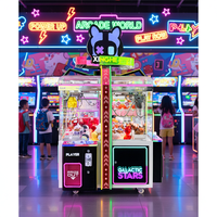 Machine à griffes commerciale à double niveau pour 4 joueurs, à haut rendement par mètre carré, machine de jeu d'arcade et distributeur de cadeaux