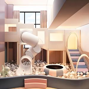 Hiện đại mạnh mẽ trong nhà sân chơi mềm chơi thiết bị thiết lập cho trẻ em thương mại trẻ em của sân chơi với <span class=keywords><strong>slide</strong></span> và bóng hồ bơi - Product Image 6